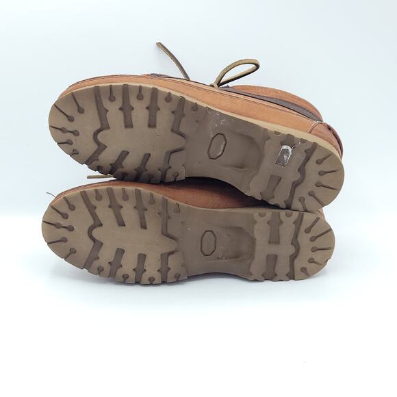 TIMBERLAND Two Toned Brown Leather Low Top Hiking Boots women's size 6 - Picture 5 of 9